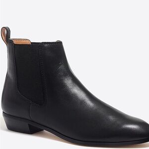 J. CREW‎ Factory Classic Black Chelsea boot. Vegan Leather Sz 6